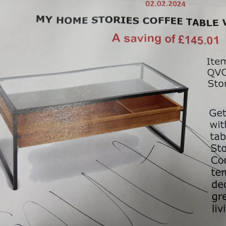 MY HOME STORIES COFFEE TABLE - COLLECTION ONLY 
