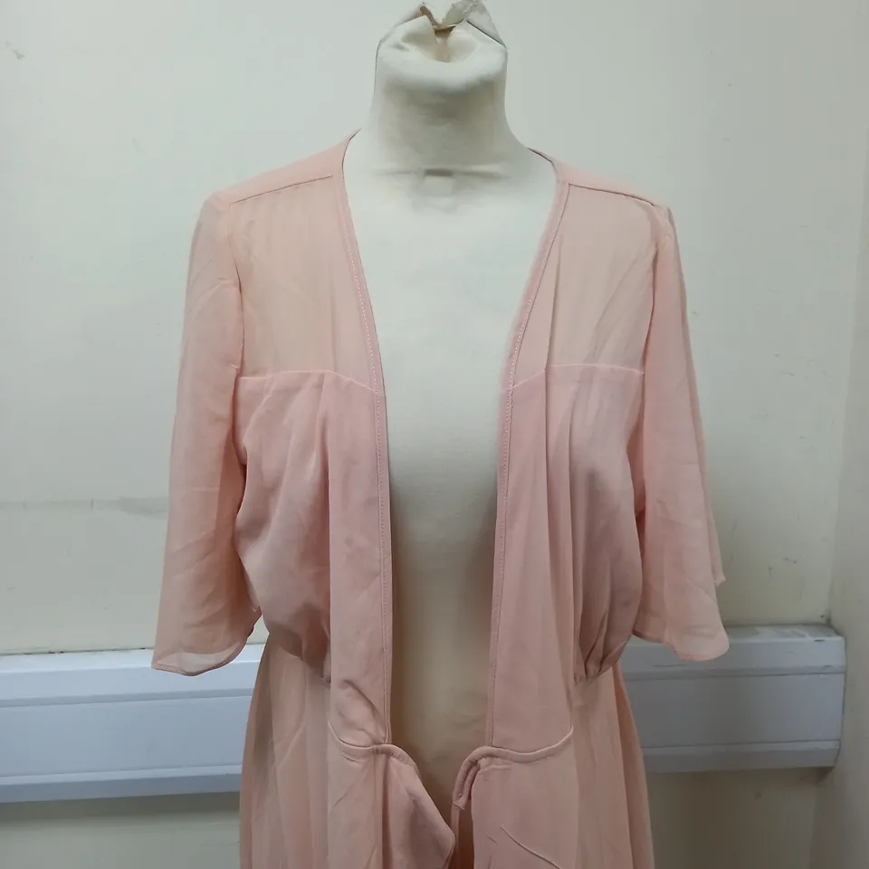 BOOHOO DRESS PEACH SIZE 14