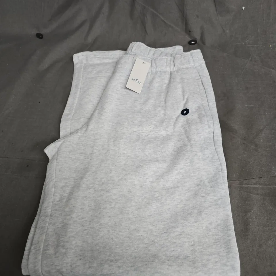 WOMENS HOLLISTER WIDE LEG FLEECE TROUSERS - SIZE M