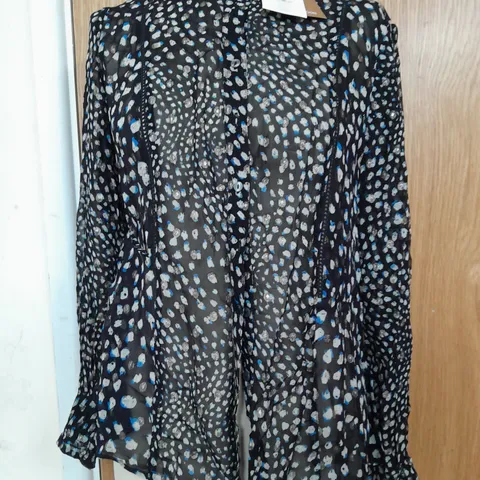 MONSOON HOLLIS TOP IN BLACK - MEDIUM
