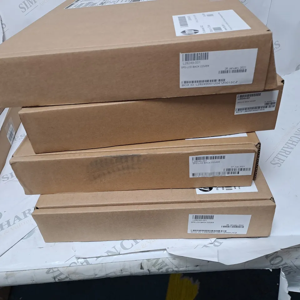 FOUR BOXED BRAND NEW HP SPS-LCD BACK COVER SILVER