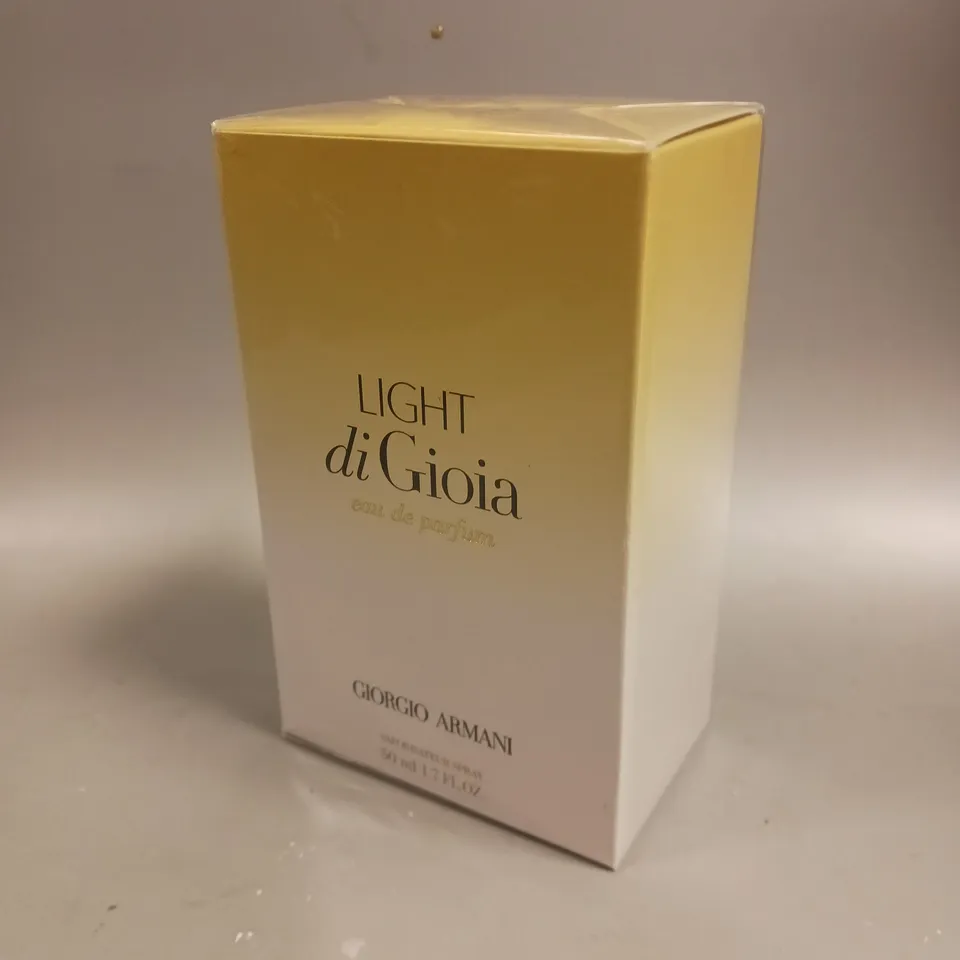 BOXED AND SEALED GIORGIO ARMANI LIGHT DI GIOIA EAU DE PARFUM 50ML