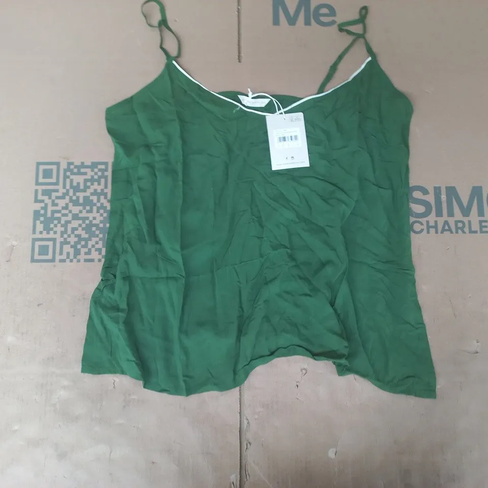 CYBER JAMMIES GREEN MODAL CAMI SIZE UK 14