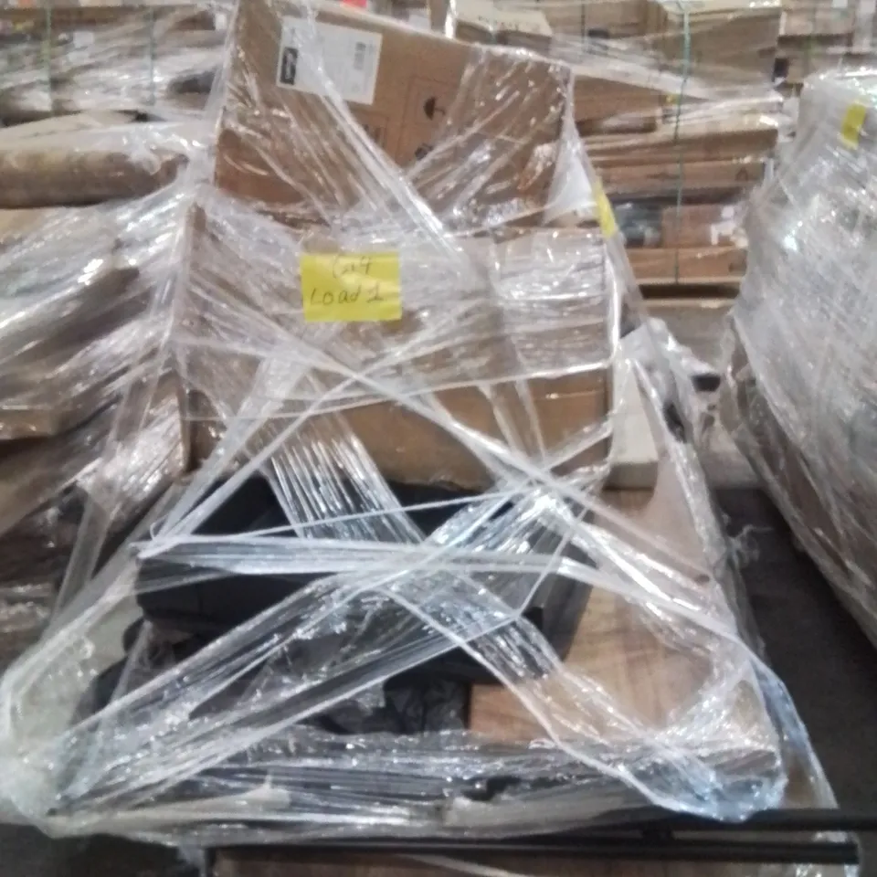 PALLET OF ASSORTED FURNITURE PARTS TO INCLUDE;ADJUSTABLE BAR STOOL,TABLE