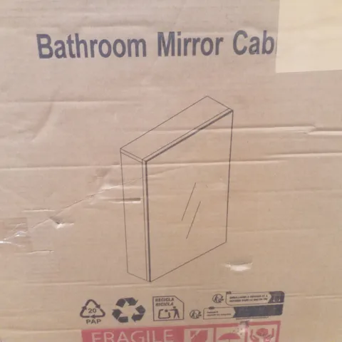 BOXED BATHROOM MIRROR CABINET