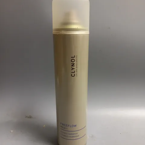 BOX OF 12 CLYNOL SALON EXCLUSIVE FREEFLOW HOLD 1 FLEXIBLE HAIRSPRAY 300ML EACH
