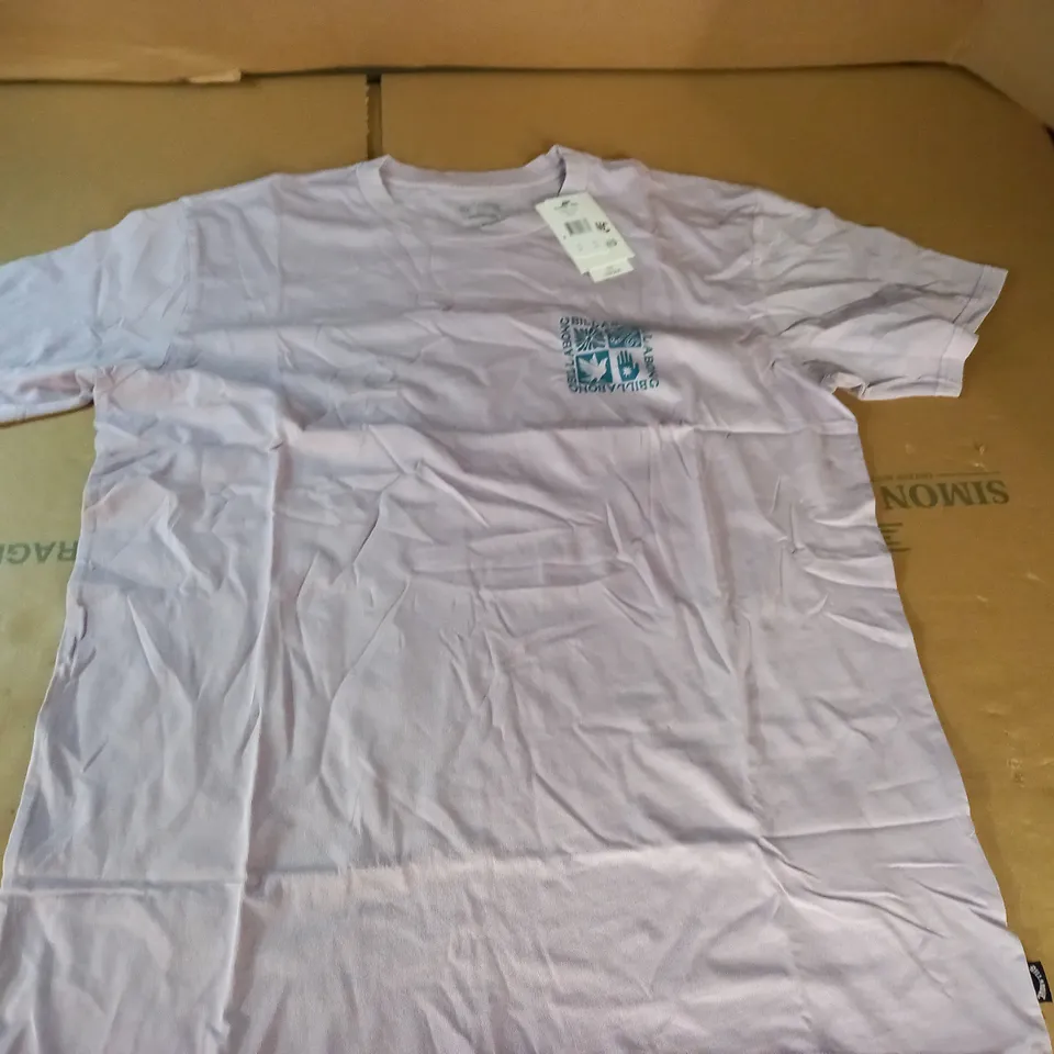BILLABONG LIGHT PURPLE T-SHIRT - LARGE