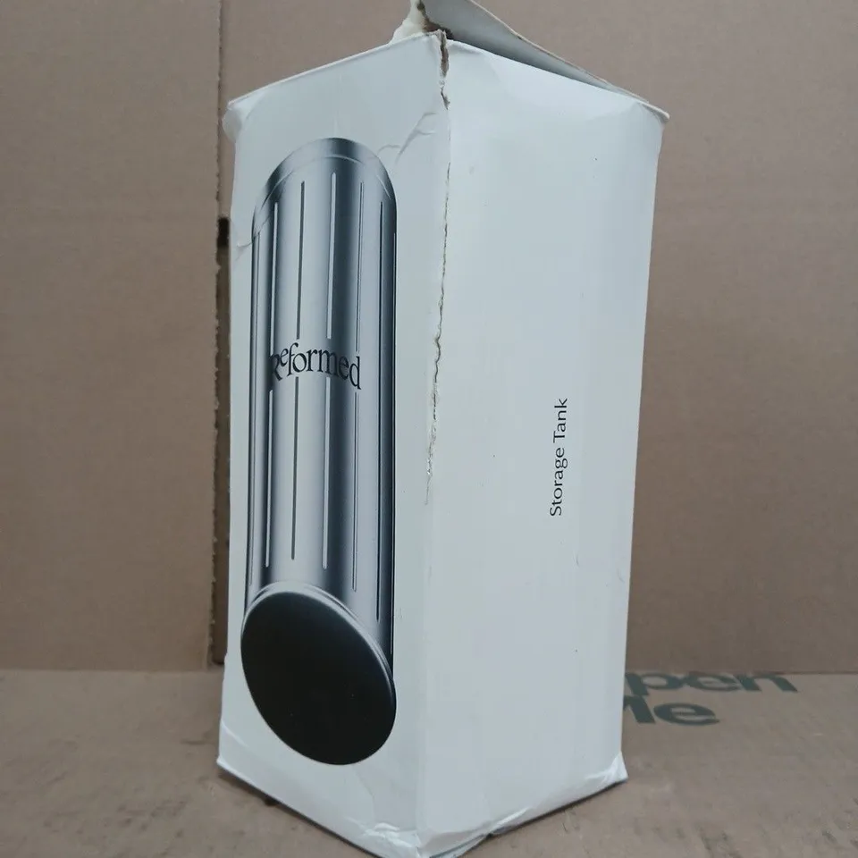 REFORMED STORAGE TANK – CYLINDRICAL METAL STORAGE CONTAINER