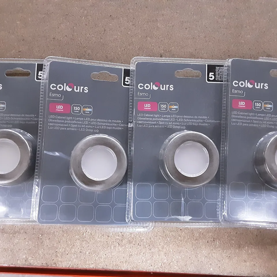 PACKAGED COLOURS ESMO LED CABINET LIGHT PACK OF 4 