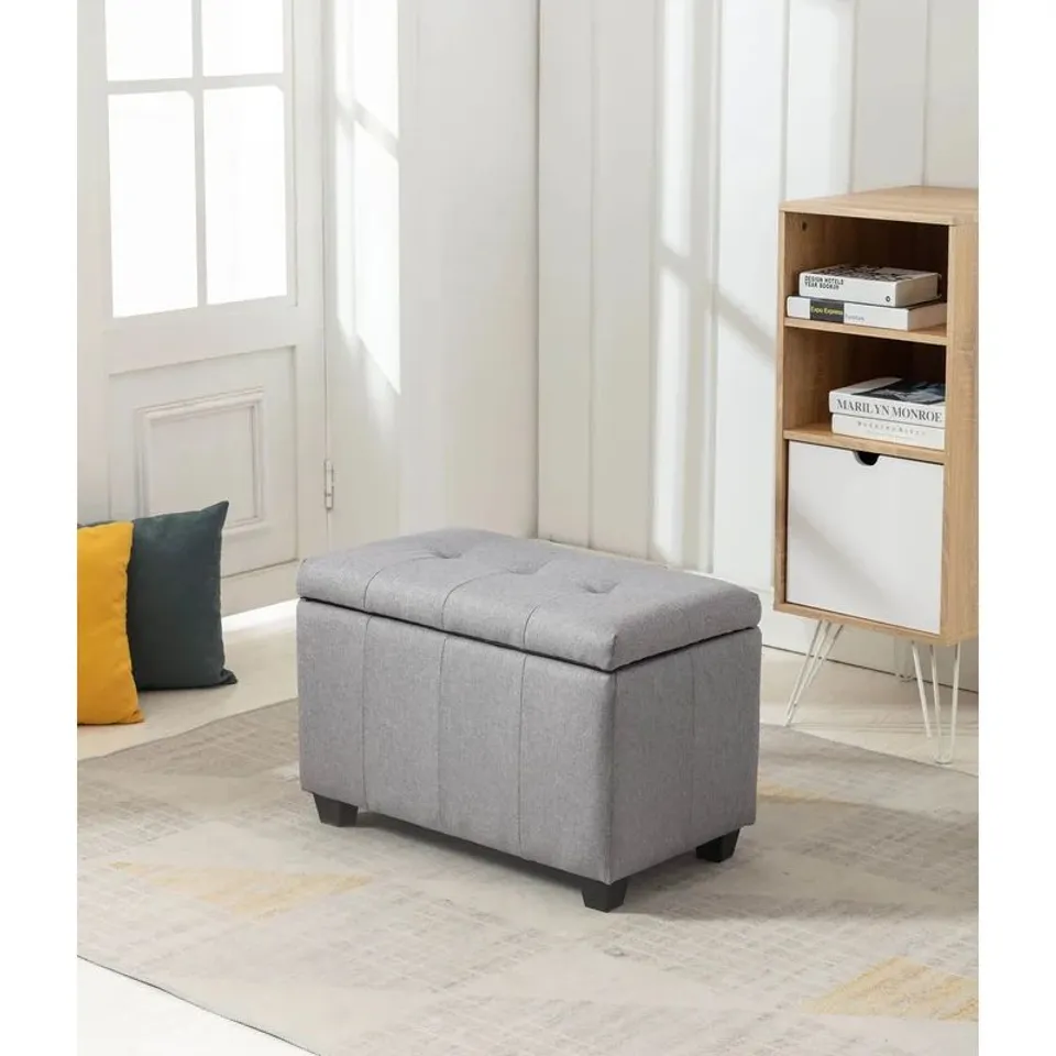 BOXED VIVI UPHOLSTERED STORAGE BENCH