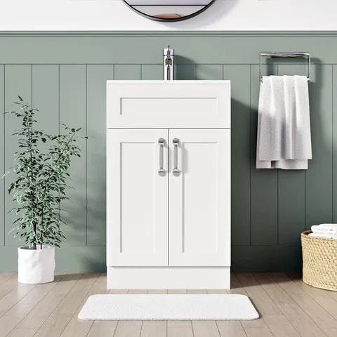 BELOFAY CRAWLEY 500MM FLOOR STANDING BATHROOM VANITY UNIT WITH BASIN