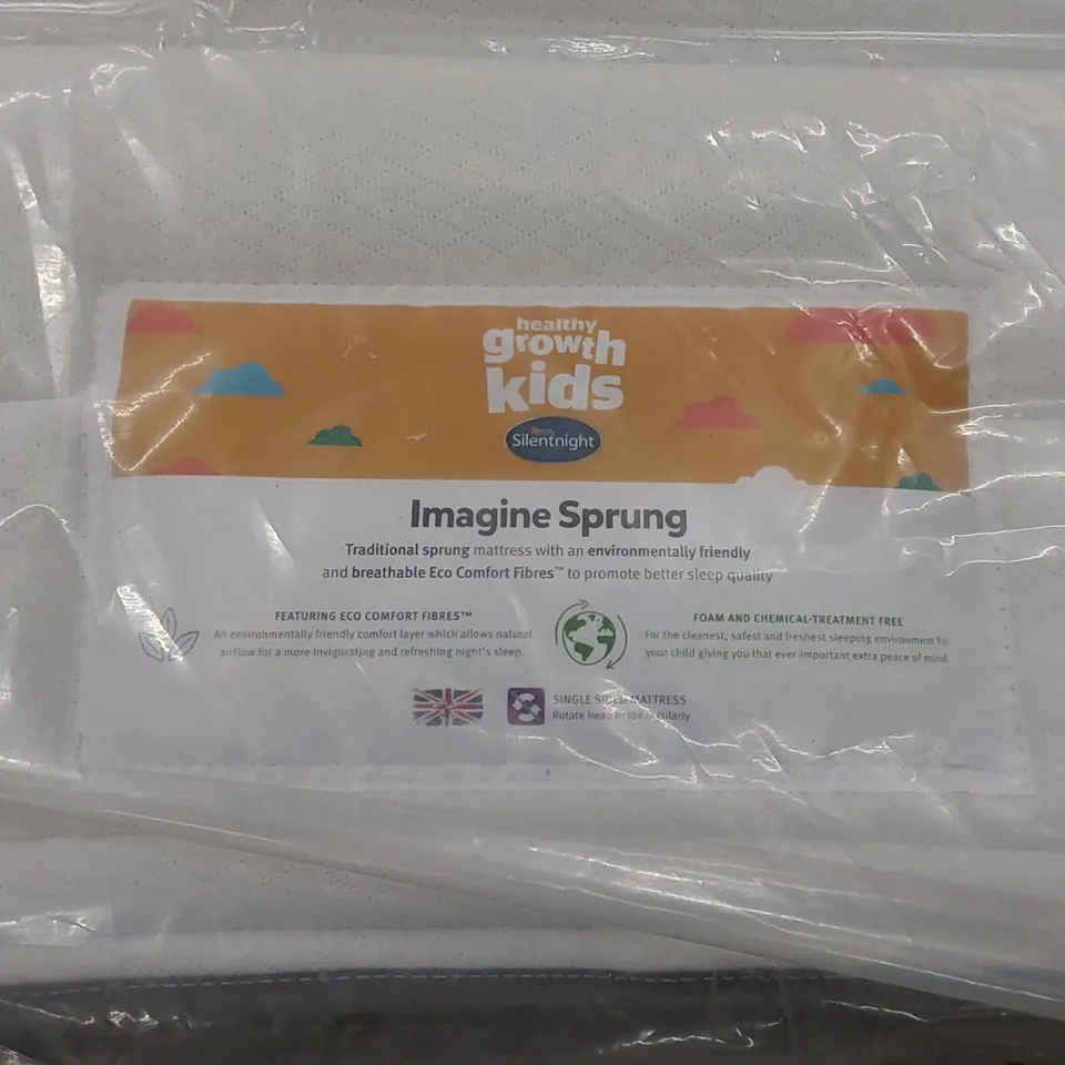 QUALITY BAGGED SILENTNIGHT HEALTHY GROWTH KIDS IMAGINE SPRUNG 3FT SINGLE MATTRESS 