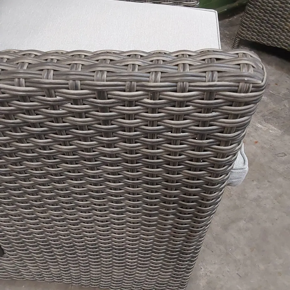 BRAND NEW BOXED MANHATTAN DINING TABLE & 6 X RECLINER CHAIRS IN GREY (4 BOXES)