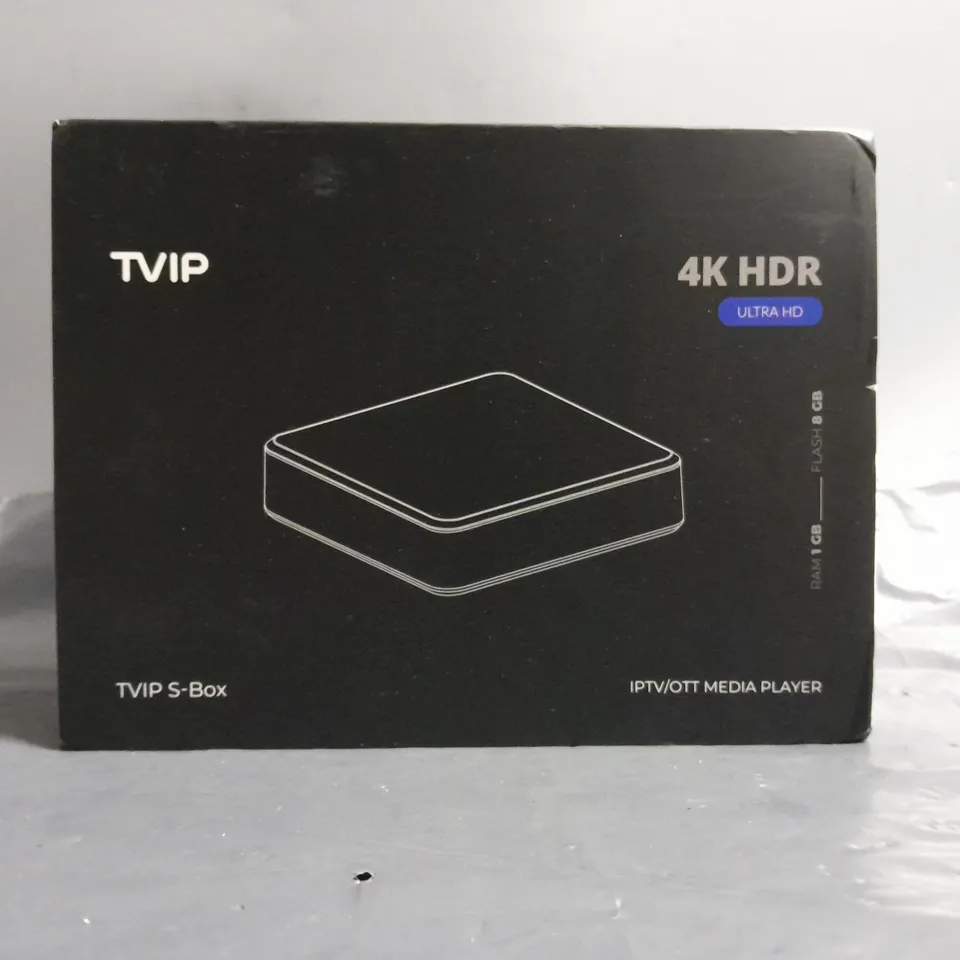 BOXED UNBRANDED TVIP S-BOX 4K HDR ULTRA HD 