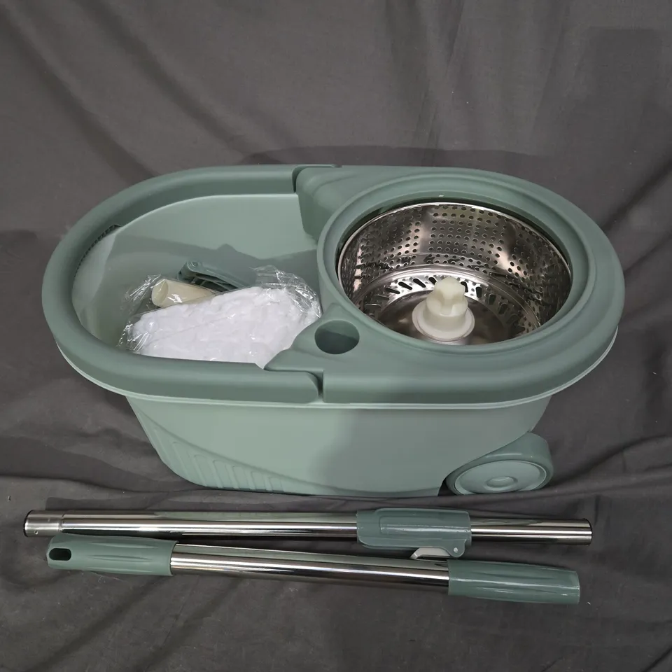 WHEELED MOP BUCKET IN SAGE GREEN