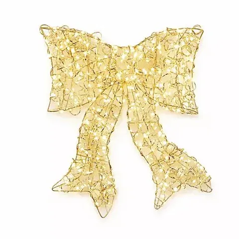 FESTIVE INDOOR/OUTDOOR 40CM PRE LIT MICRODOT DOOR BOW 