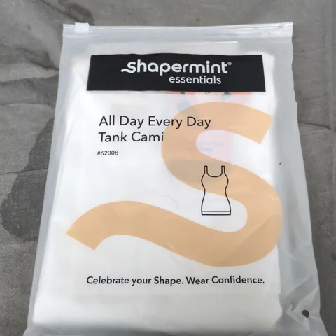 SHAPEMINT ESSENTIALS ALL DAY EVERYDAY TANK CAMI – WHITE – UK SIZE L (62008)