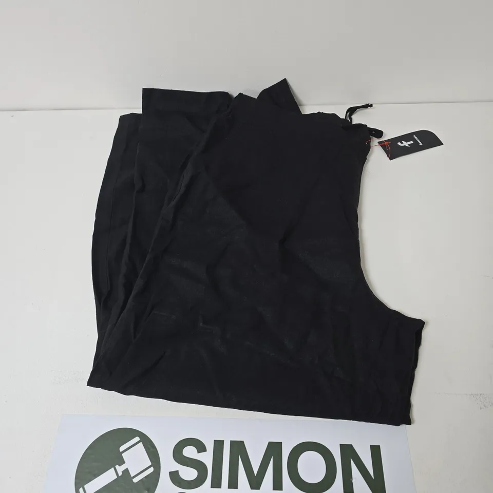 LADIES LINEN TROUSERS BLACK SIZE 18