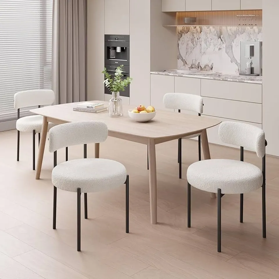 BOXED HAWTHYHOME DINING ROOM CHAIRS (SET OF 2) - WHITE (1 BOX)