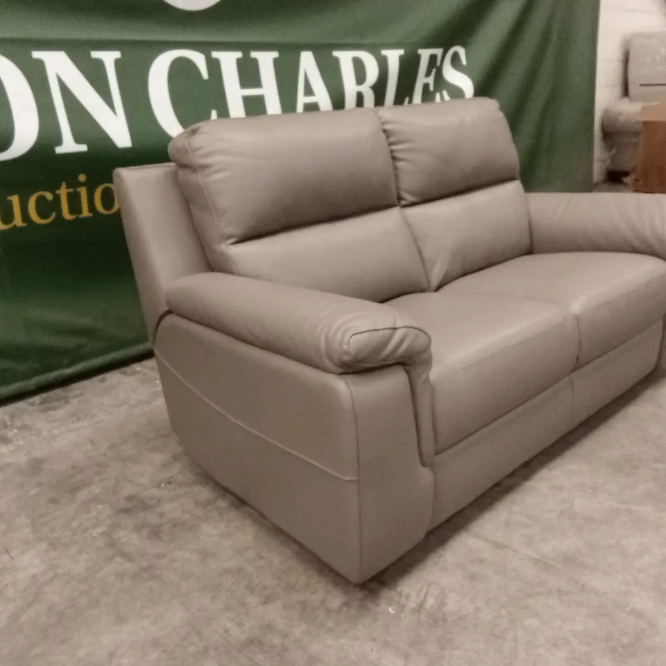 QUALITY DESIGNER ITALIAN MADE 2 SEATER LEATHER SOFA