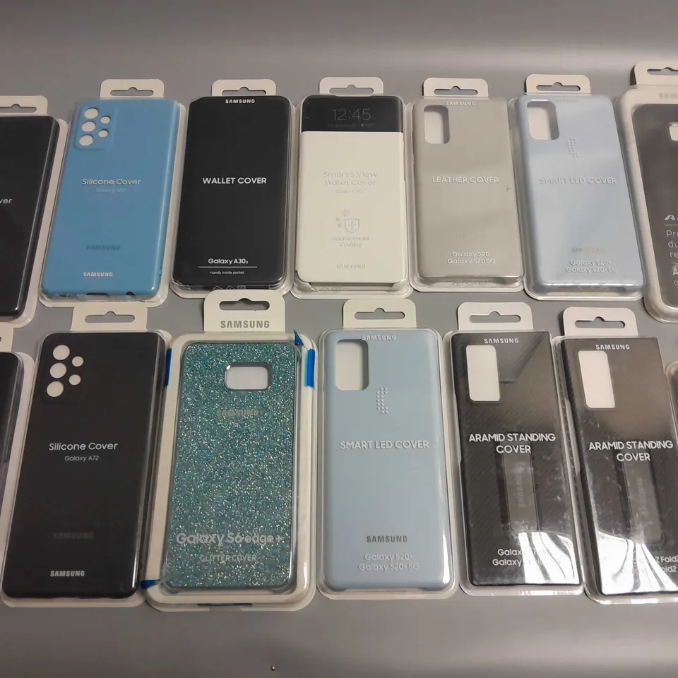 LOT OF 14 ASSORTED SAMSUNG PHONE CASES