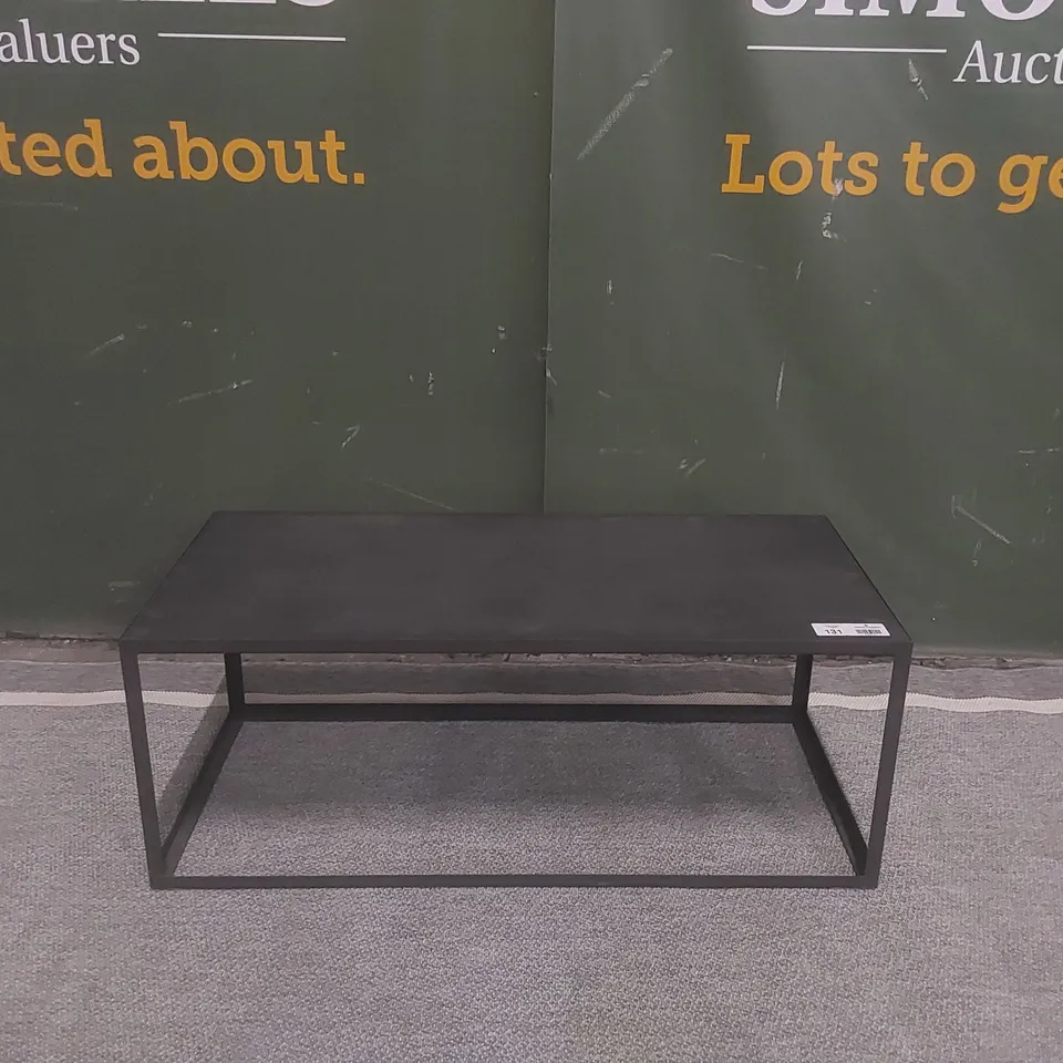 QUALITY EX-SHOWROOM RECTANGULAR SLATE GREY COFFEE TABLE 