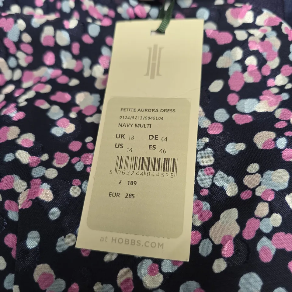 HOBBS LONDON PETITE AURORA DRESS - SIZE 18