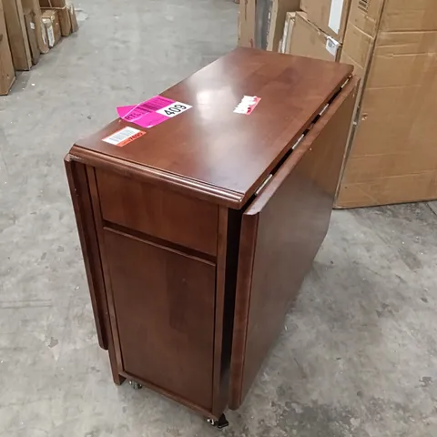 FOLDING DINING TABLE - BROWN