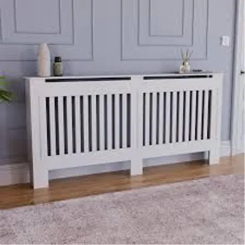 BOXED VIDA DESIGNS CHELSEA RADIATOR COVER - WHITE - LARGE