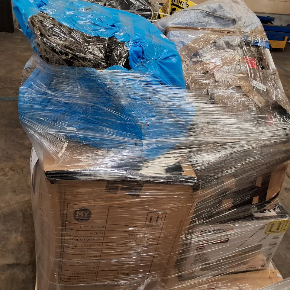 PALLET OF APPROXIMATELY 6 UNPROCESSED RAW RETURN HOUSEHOLD AND ELECTRICAL GOODS TO INCLUDE;