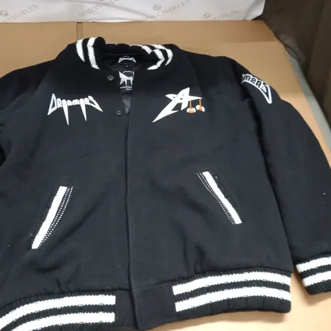 ANGEL DREAMERS POP FRONT BLACK JACKET - XL