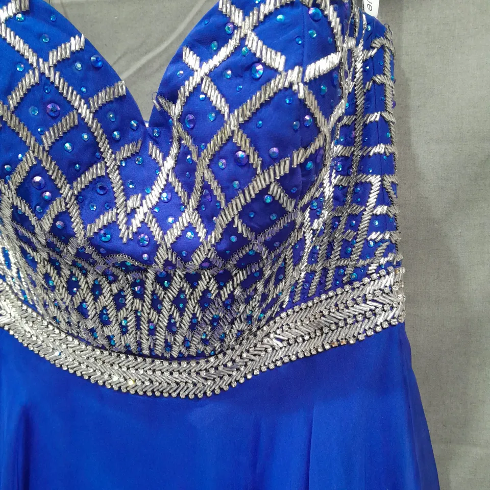INTRIGUE BY BLUSH BLUE EMBELLISHED OCCASIONAL DRESS - 6
