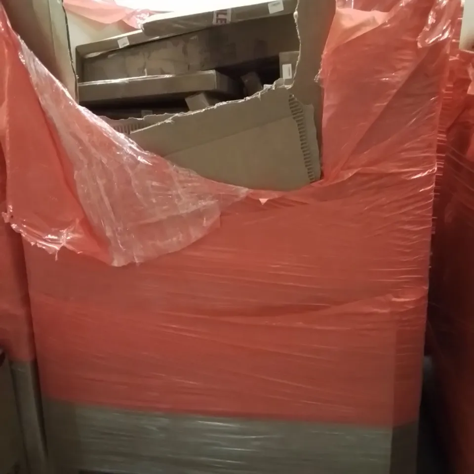 PALLET OF ASSORTED HOUSEHOLD GOODS AND PRODUCTS TO INCLUDE;VANITY MIRROR,UMBRELLA,RETRACTABLE SAFETY GATE
