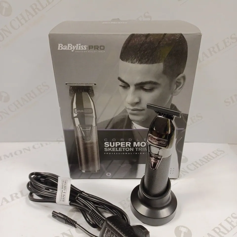 BOXED BABYLISS PRO SUPER MOTOR SKELETON TRIMMER 