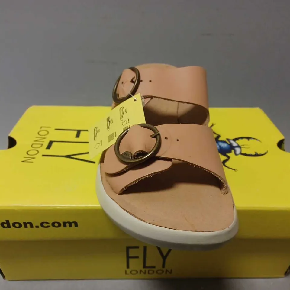 BOXED FLY LONDON BROKLYN ROSE SANDALS - UK 7 