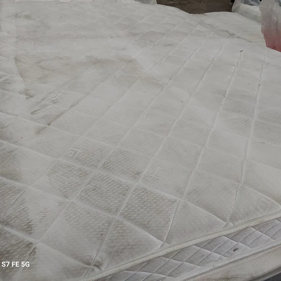 FIVE ASSORTED UNBAGGED MATTRESSES DOUBLE & KINGSIZE 