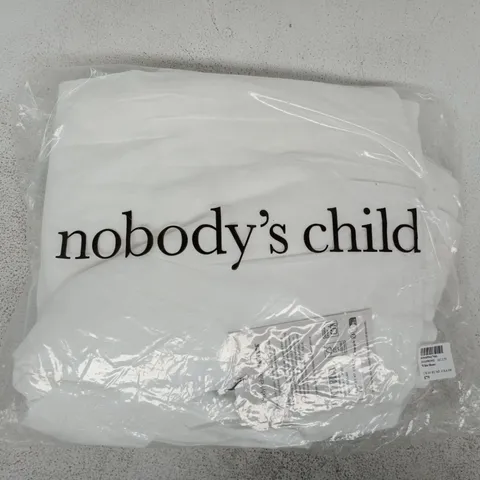 BAGGED NOBODY'S CHILD CRYSTAL FULL SKIRT IN WHITE SIZE UK 14