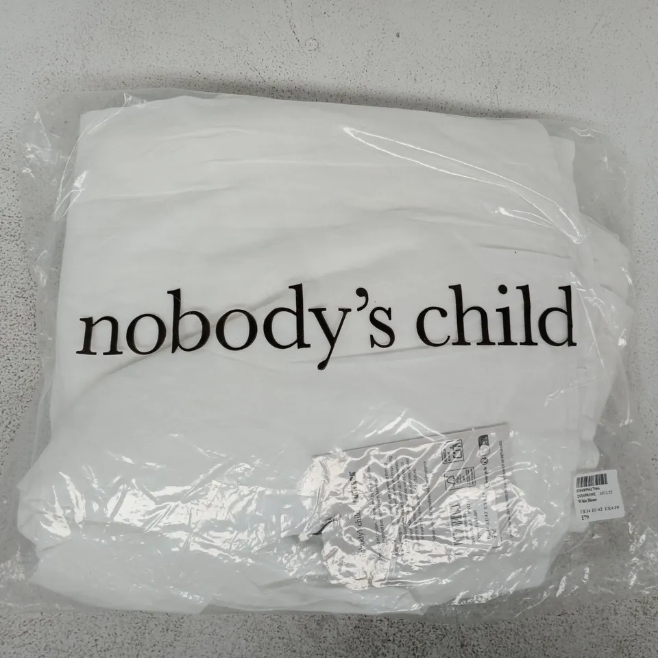 BAGGED NOBODY'S CHILD CRYSTAL FULL SKIRT IN WHITE SIZE UK 14