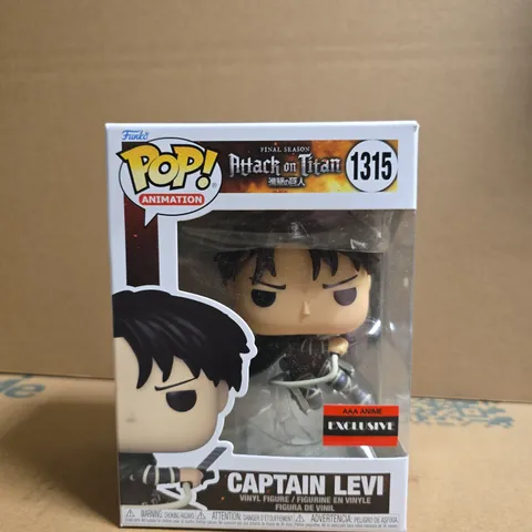 FUNKO POP! ANIMATION CAPTAIN LEVI VINYL FIGURE – ATTACK ON TITAN (EXCLUSIVE AAA ANIME) - 1315