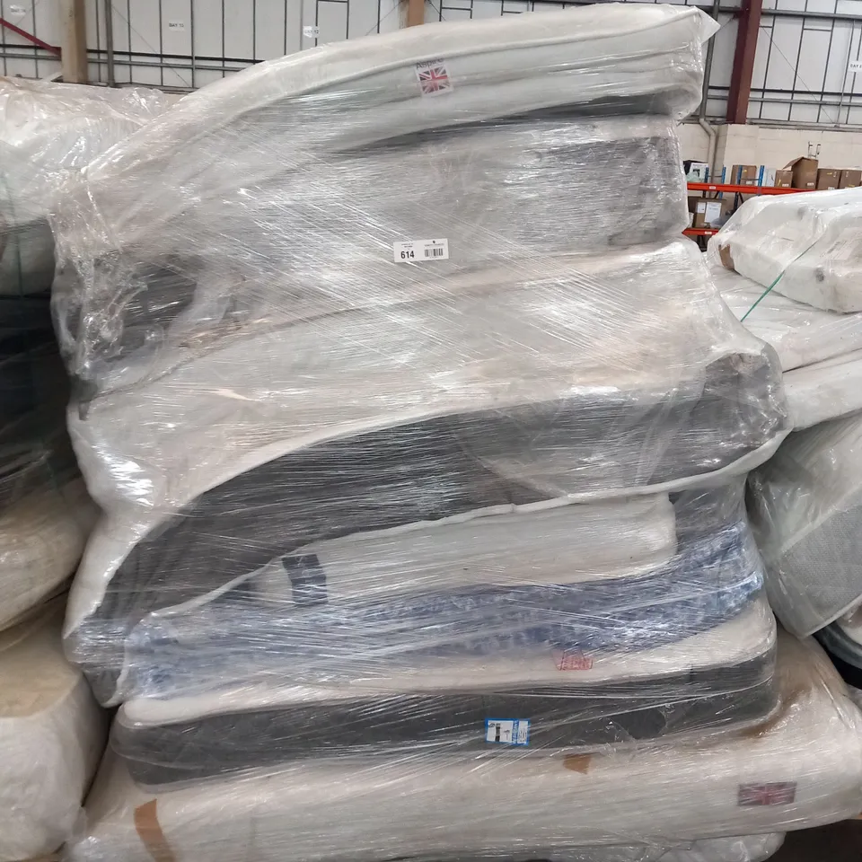 PALLET OF APPROXIMATELY 9 ASSORTED MATTRESSES TO INCLUDE; ASPIRE AND SERENITY