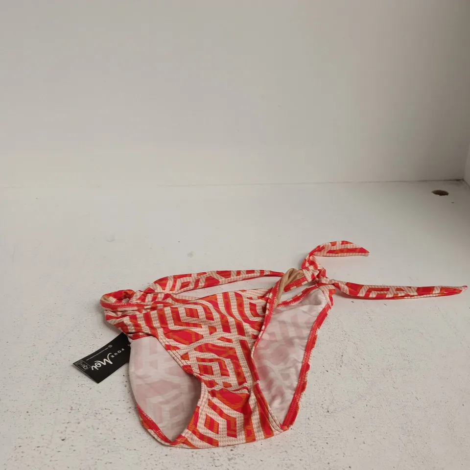 POUR MOI CASABLANCA TIE SIDE BRIEF – ORANGE, UK 12