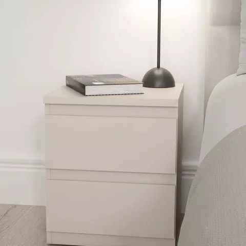 2 DRAWER BEDSIDE TABLE - COLLECTION ONLY 
