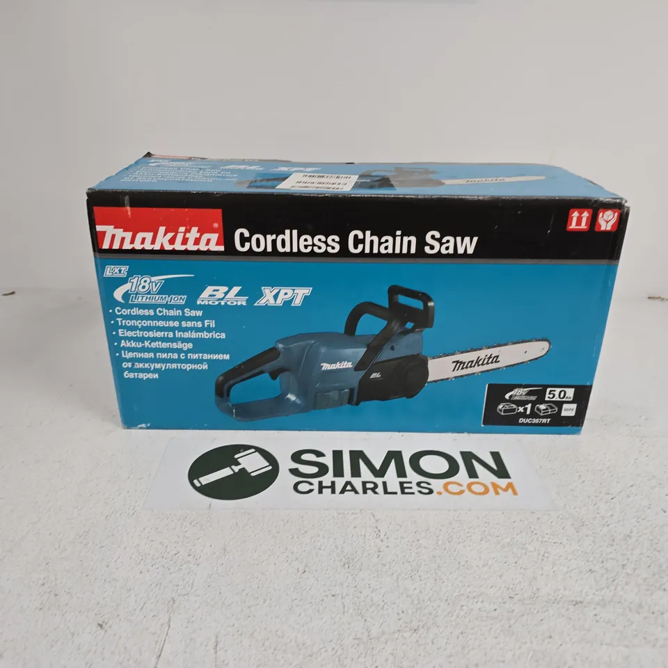 BOXED MAKITA 18V LXT 350MM BRUSHLESS CHAINSAW
