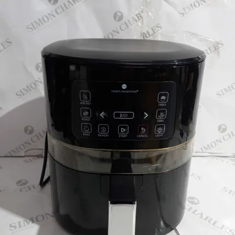 BOXED COOK'S ESSENTIALS 4L AIR FRYER IN BLACK