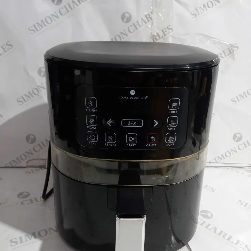 BOXED COOK'S ESSENTIALS 4L AIR FRYER IN BLACK