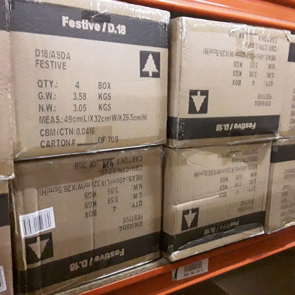 LOT OF APPROXIMATELY 14 BOXES CONTAINING ASSORTED BRAND NEW CHRISTMAS PRODUCTS INCLUDING CHRISTMAS STAKES, REINDEER WANDS, SILVER BAUBLE SETS