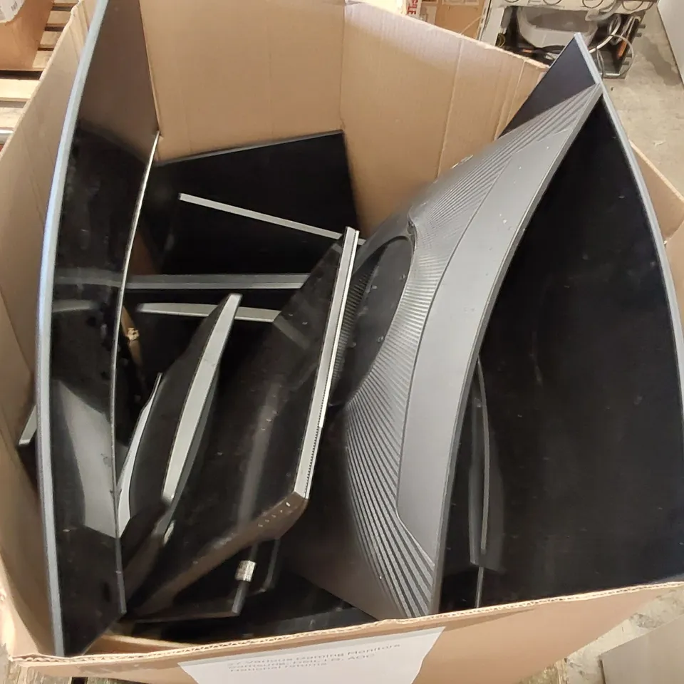 PALLET OF APPROXIMATELY 26 GAMING MONITORS - VARIOUS SIZES AND SPECIFICATIONS FROM BRANDS INCLUDING; LG, SAMSUNG, DELL, AOC