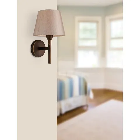 BOXED BRACKENRIDGE ARMED WALL SCONCE LIGHT FITTING 