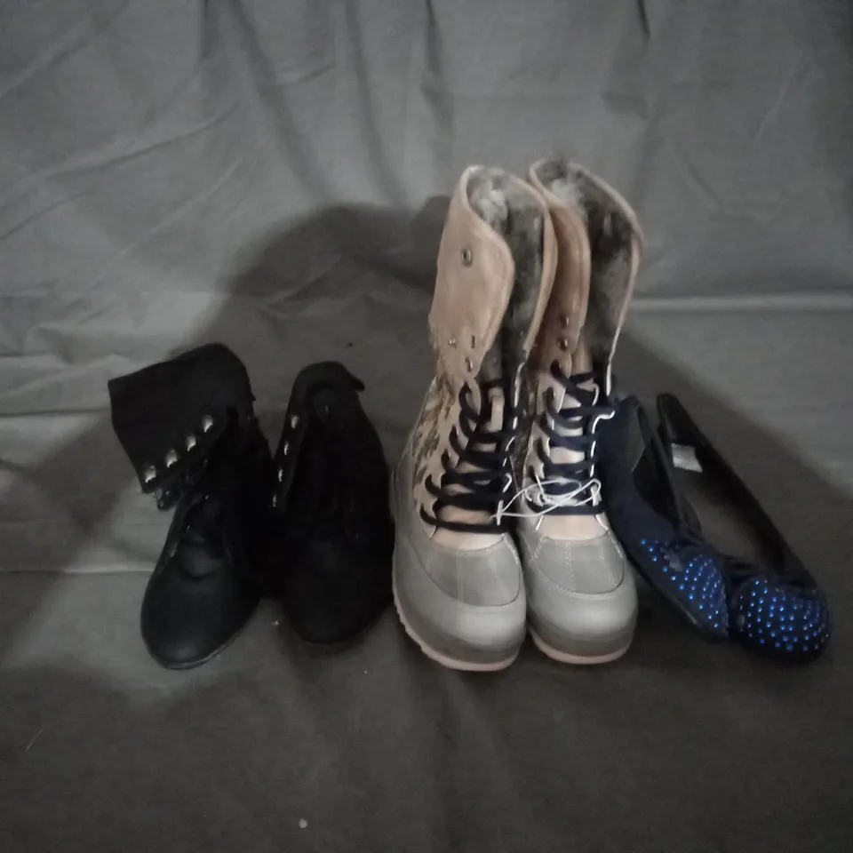 APPROXIMATELY 10 PAIRS OF ASSORTED KIDS SHOES IN VARIOUS STYLES AND SIZES 