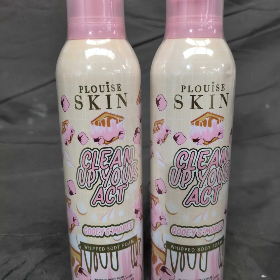 2 X P. LOUISE CLEAN UP YOUR ACT WHIPPED BODY FOAMS - GOOEY S'MORES